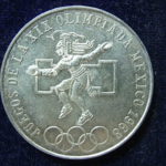 ＢＳ－８９古銭 外国貨幣銀貨 メキシコ オリンピック