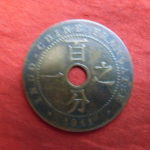 ＢＴ－４８古銭 外国貨幣 フランス領インドシナ 1911年 1サンチーム