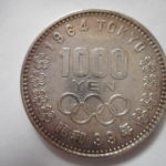 ＤＷ－３６古銭 近代銀貨 東京オリンピック記念 1000円銀貨 1964年