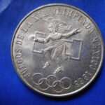 外－７７０古銭 外国貨幣銀貨 メキシコ オリンピック 1968年