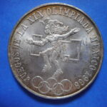 ＥＹ－０２古銭 外国貨幣銀貨 メキシコ オリンピック 1968年