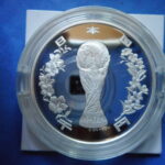 外ケ－０１８古銭 外国貨幣プルーフ銀貨 日本韓国 2002年 FIFA WORLD CUP 平成14年1000円