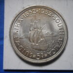 外1220古銭 外国貨幣銀貨 南アフリカ 1952年