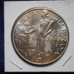 外1327古銭 外国貨幣銀貨 パナマ 1947年