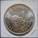 外1339古銭 外国貨幣銀貨 南アフリカ 1949年