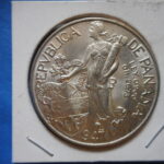外1361古銭 外国貨幣銀貨 パナマ 1947年
