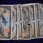 札1793古銭 近代札 状態の悪い札、色々 四組