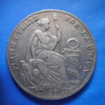 外1648古銭 外国貨幣銀貨 ペルー 1934年
