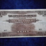 札1860古銭 近代札 大東亜戦争軍票 マレー方面 に号100ドル