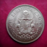 外2502古銭　外国貨幣銀貨 イギリス植民地  バミューダ諸島 1964年